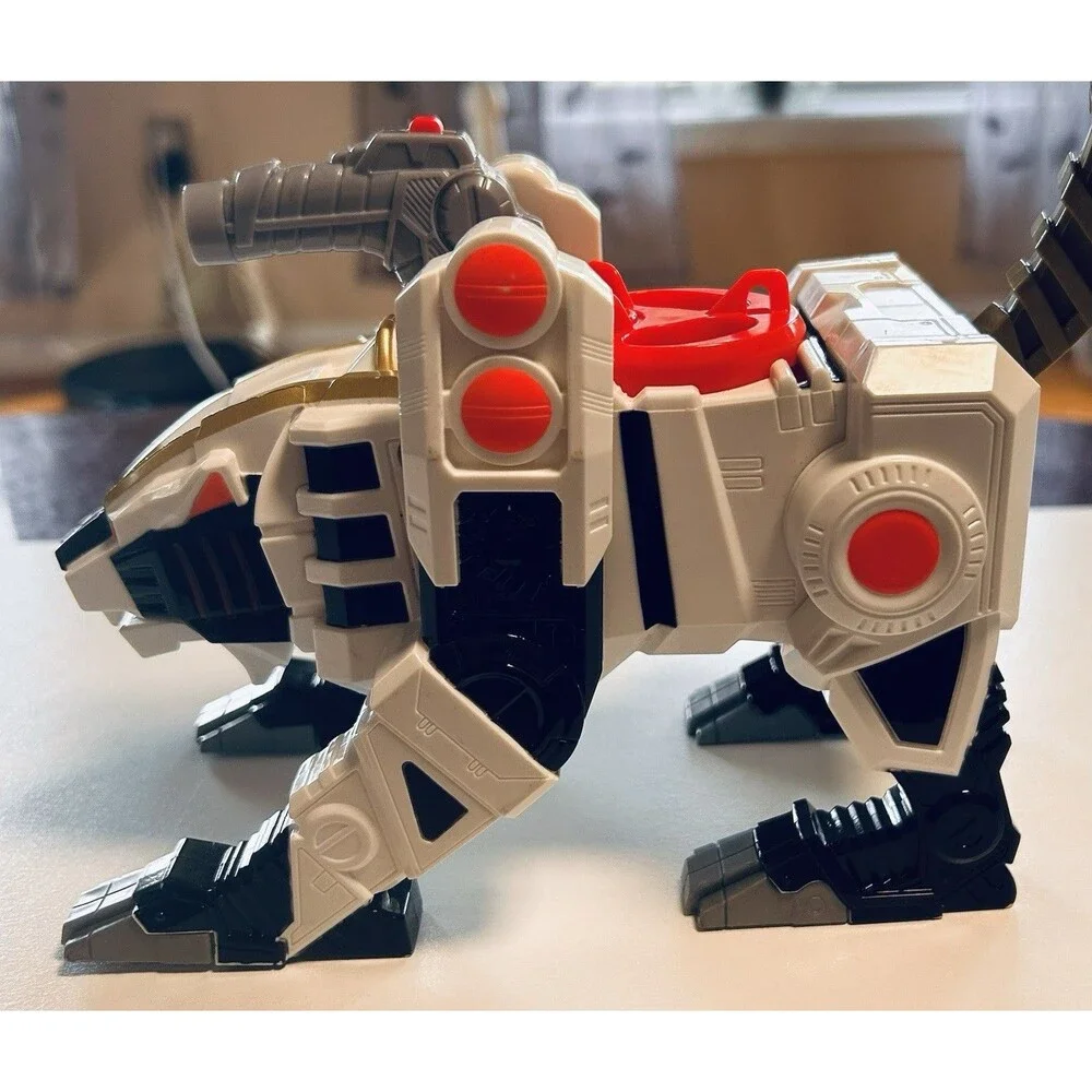 Imaginext Power‎ Rangers White Ranger Tiger Zord & Blue Ranger Triceratop Zord
